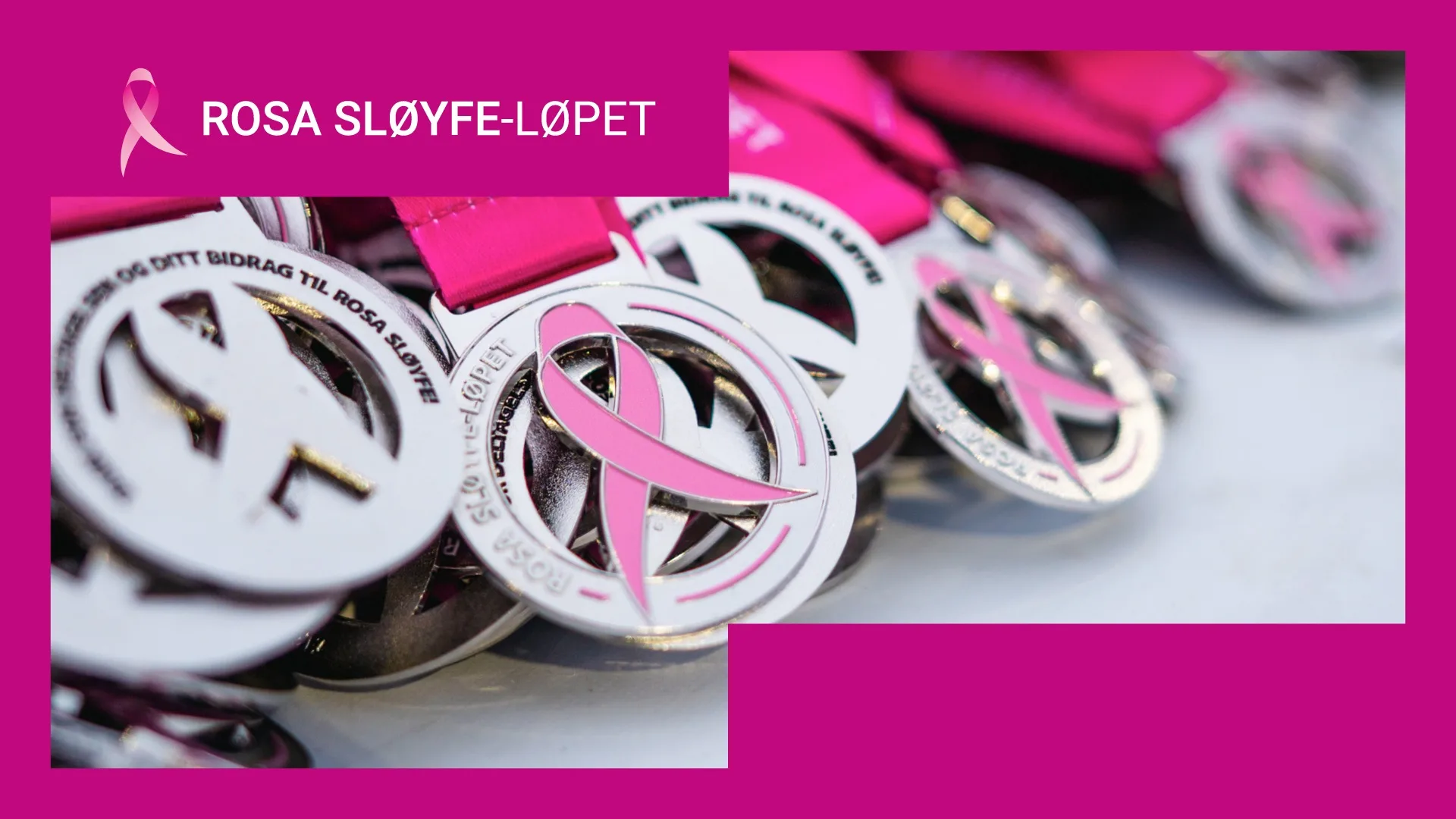 Rosa sløyfe medaljer