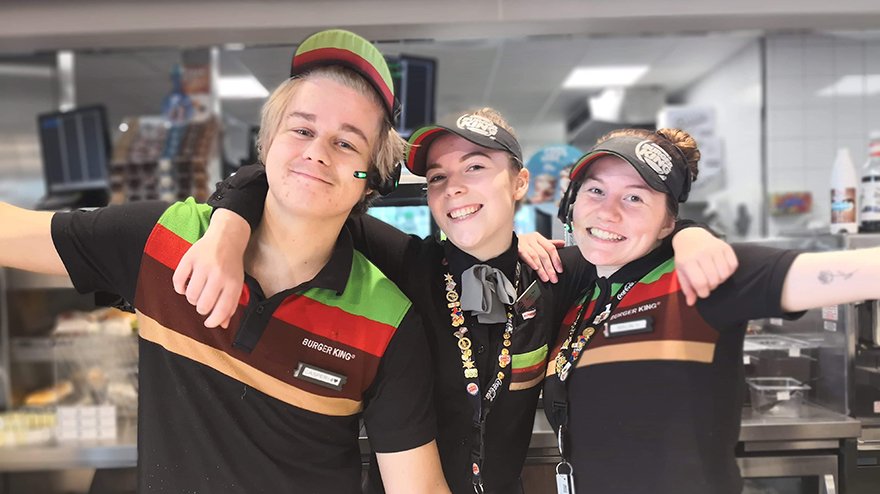 Burger King Trondheim støtter Rosa sløyfe